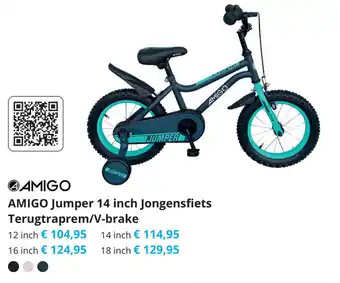 Tom AMIGO Jumper 14 inch Jongensfiets Terugtrapem/V-brake aanbieding