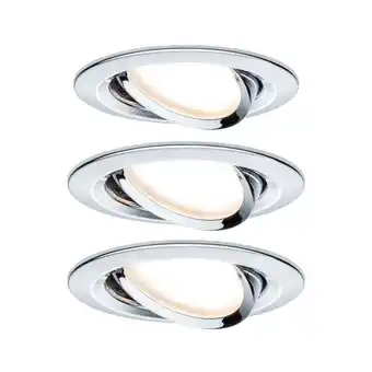 Conrad Paulmann 93452 Nova Inbouwlamp Set van 3 stuks LED LED 18 W Chroom (glanzend) aanbieding