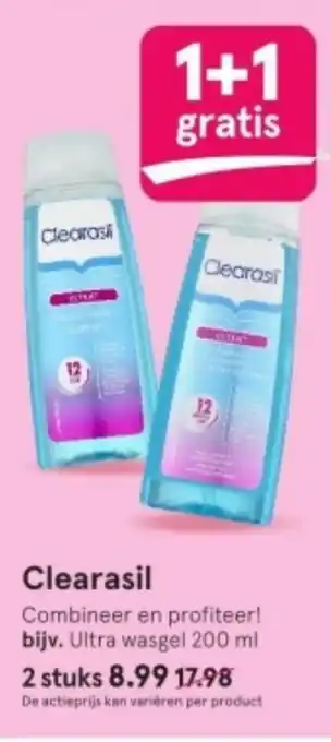 Etos Clearasil Ultra wasgel 200 ml aanbieding