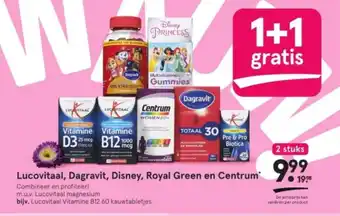 Etos Lucovitaal, Dagravit, Disney, Royal Green en Centrum aanbieding