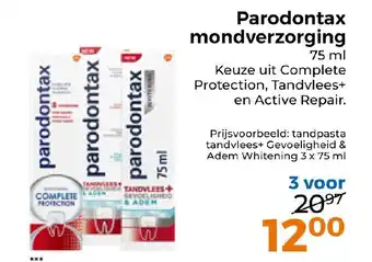 Trekpleister Parodontax mondverzorging 75 ml aanbieding