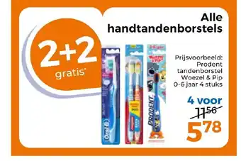 Trekpleister Alle handtandenborstels aanbieding