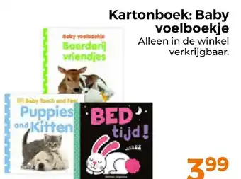 Trekpleister Kartonboek: Baby voelboekje aanbieding