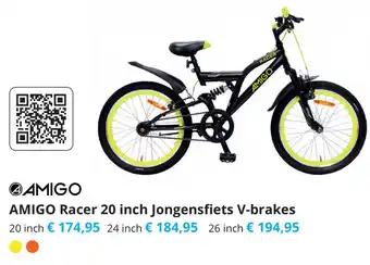 Tom AMIGO Racer 20 inch Jongensfiets V-brake aanbieding