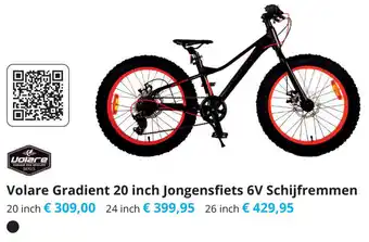 Tom Volare Gradient 20 inch Jongensfiets 6V Schijfremmen aanbieding