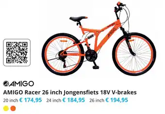 Tom AMIGO Racer 26 inch Jongensfiets 18V V-brakes aanbieding