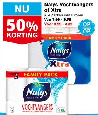 Hoogvliet Nalys Vochtvangers of Xtra aanbieding