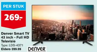 Hoogvliet Denver Smart TV 43 inch Full HD Televisie aanbieding