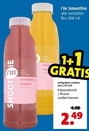 Boni I'm Smoothie 500ml aanbieding