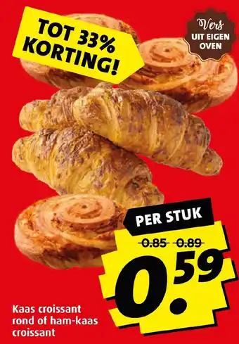 Boni Kaas Croissant rond of ham-kaas croissant aanbieding