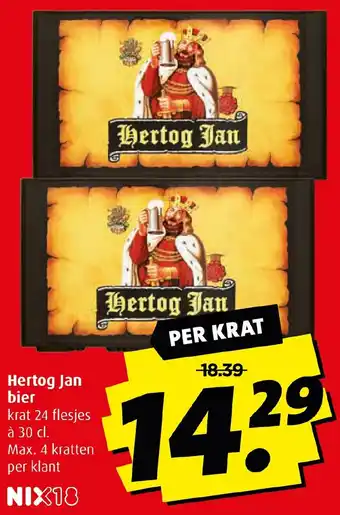 Boni Hertog Jan Bier 24 x 30 cl aanbieding