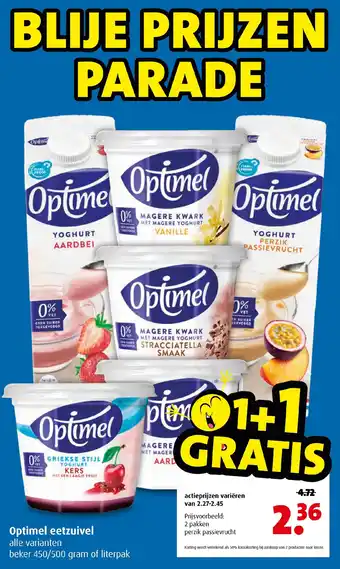 Boni Optimel eetzuivel 450/500g aanbieding