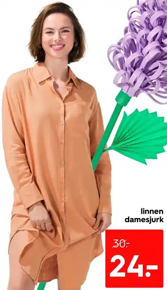 HEMA Linnen damesjurk aanbieding