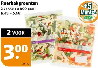 Poiesz Roerbakgroenten 400g aanbieding