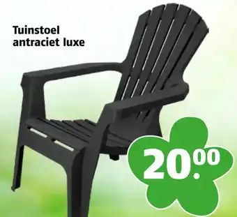 Poiesz Tuinstoel antraciet luxe aanbieding