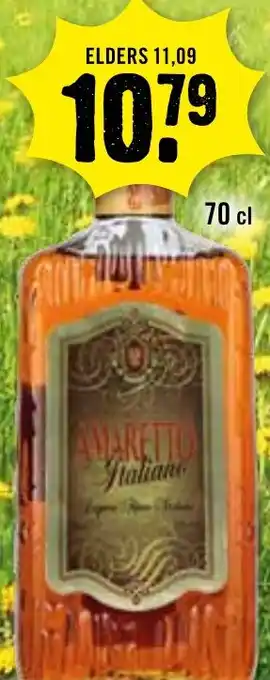 Dirck 3 AMARETTO Italian 70 cl aanbieding