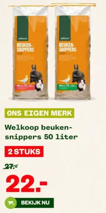 Welkoop Beukensnippers 50 liter aanbieding