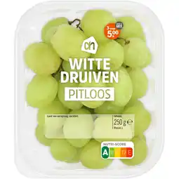 Albert Heijn AH Witte druiven pitloos aanbieding