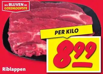 Nettorama Riblappen per kilo aanbieding