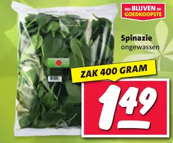 Nettorama Spinazie 400 gram aanbieding