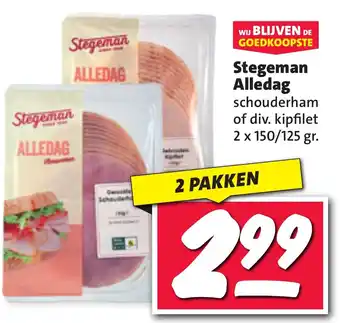 Nettorama Stegeman alledag 2 x 150 / 125 gr aanbieding