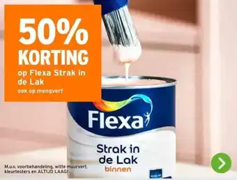 GAMMA op Flexa Strak in de Lak ook op mengverf aanbieding