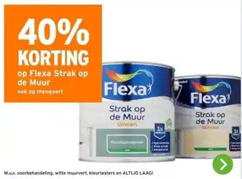 GAMMA op Flexa Strak op de Muur ook op mengverf aanbieding