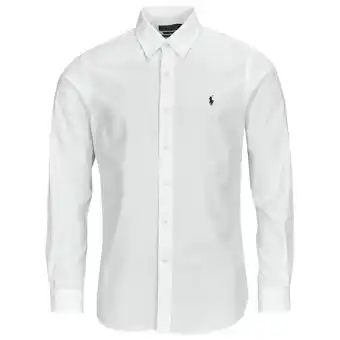 Spartoo Overhemd Lange Mouw Polo Ralph Lauren CHEMISE COUPE DROITE EN SEERSUCKER aanbieding