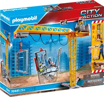 Bol.com PLAYMOBIL City Action RC bouwkraan met bouwonderdeel - 70441 aanbieding