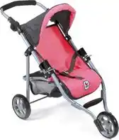Bol.com Bayer Chic 2000 - Poppenwagen Jogger Lola - Melange Antraciet Pink aanbieding