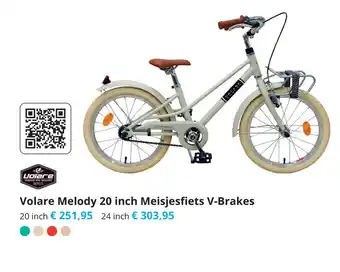 Tom Volare Melody 20 inch Meisjesfiets V-Brake aanbieding