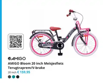 Tom Amigo Bloom 20 inch Meisjesfiets Terugtraprem/V-Brake aanbieding