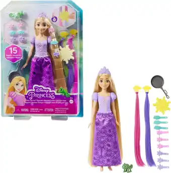 Amazon Disney Prinses Speelgoed, Rapunzel, pop met van kleur veranderende haarextensions en accessoires voor haarstyling, geïnspiree aanbieding