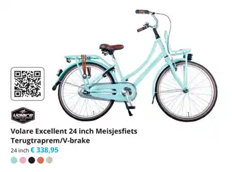 Tom Volare Excellent 24 inch Meisjesfiets Terugtraprem/V-Brake aanbieding