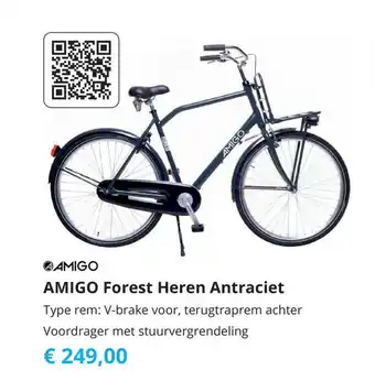 Tom Amigo Forest Heren Antraciet aanbieding