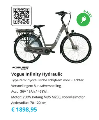 Tom Vogue Infinity Hydraulic aanbieding