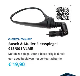 Tom Busch & Muller Fietsspiegel 913/801 VLME aanbieding