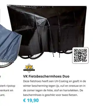 Tom VK Fietsbeschermhoes Duo aanbieding