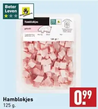 ALDI Hamblokjes 125g aanbieding