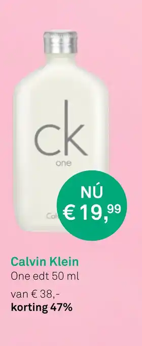 Mooi parfumerie Calvin klein one edt 50 ml aanbieding