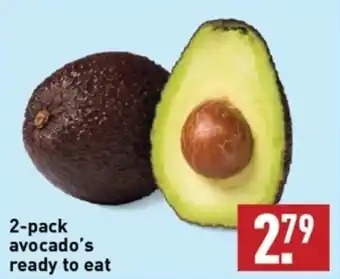 ALDI 2-pack avocado's ready to eat aanbieding