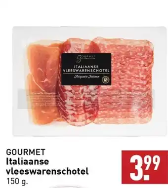 ALDI GOURMET Italiaanse vleeswarenschotel 150g aanbieding