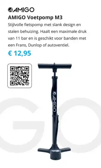 Tom Amigo Voetpomp M3 aanbieding