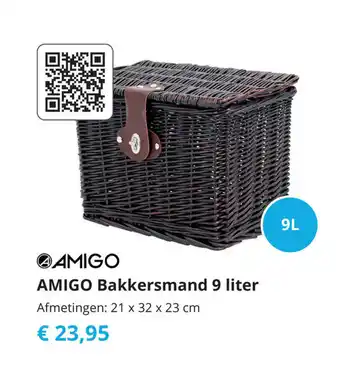 Tom Amigo Bakkersmand 9 liter aanbieding