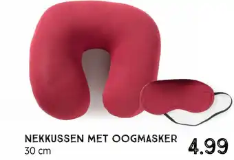 Xenos Nekkussen met oogmasker 30 cm aanbieding