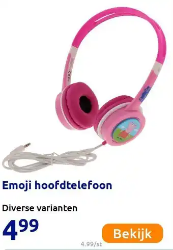 Action Emoji hoofdtelefoon aanbieding