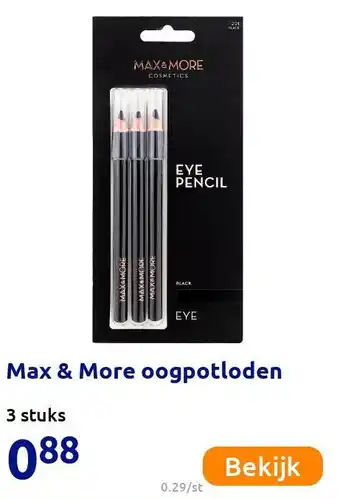 Action Max & More oogpotloden aanbieding