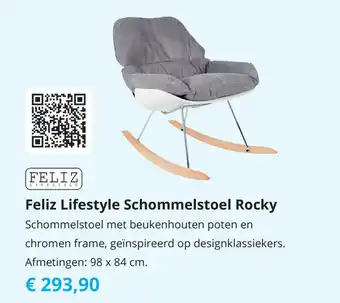 Tom Feliz Lifestyle Schommelstoel Rocky 98x84 cm aanbieding