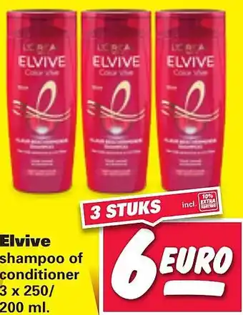 Nettorama Elvive 3x250/200 ml aanbieding