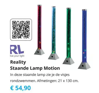 Tom Reality Standee Lamp Motion 21x130 cm aanbieding